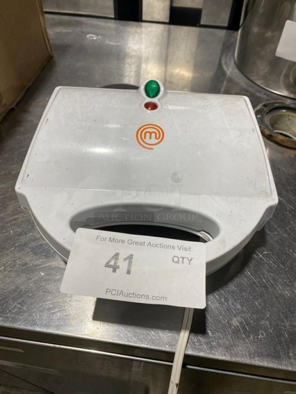 MasterChef Commercial White Electric Powered Countertop Corndog Waffle Maker! - Image 1 of 5