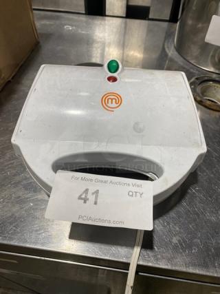 MasterChef Commercial White Electric Powered Countertop Corndog Waffle Maker!