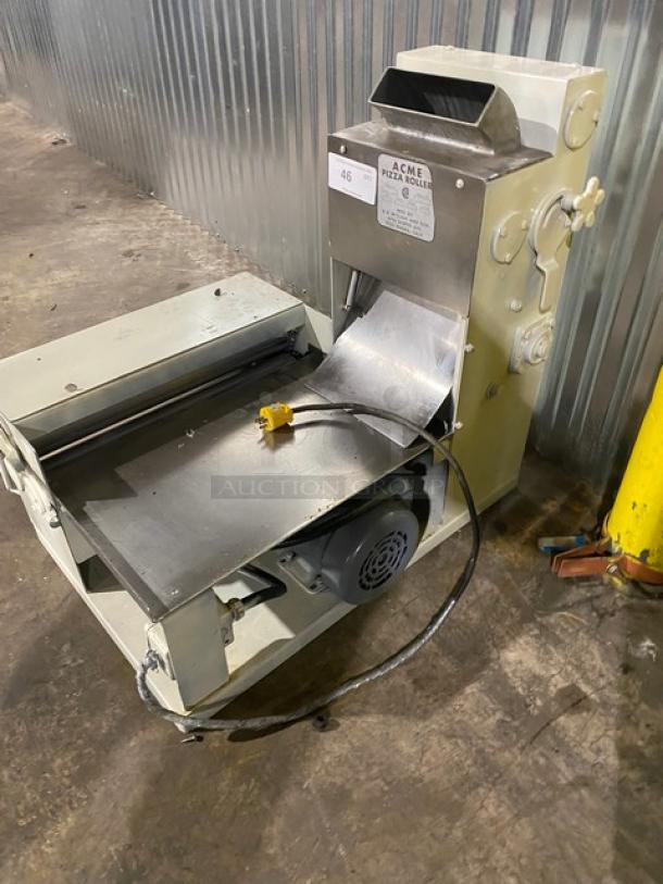 Acme 7 Series Commercial Stainless Steel Countertop Pizza Dough Roller/Sheeter Machine! Model: 7 SN: 7-2375! 115V 1 Phase! - Image 2 of 9