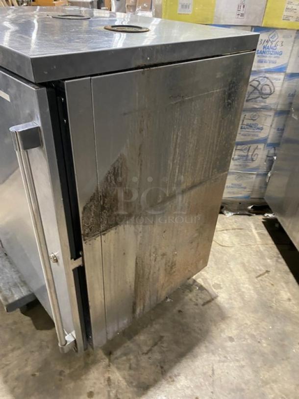 Perlick Commercial Stainless Steel 1 Section Refrigerated Dual-Zone Back Bar Storage Cabinet! Model: DZS36-T-1 SN: 1804266690A! 115V 1 Phase! - Image 2 of 7