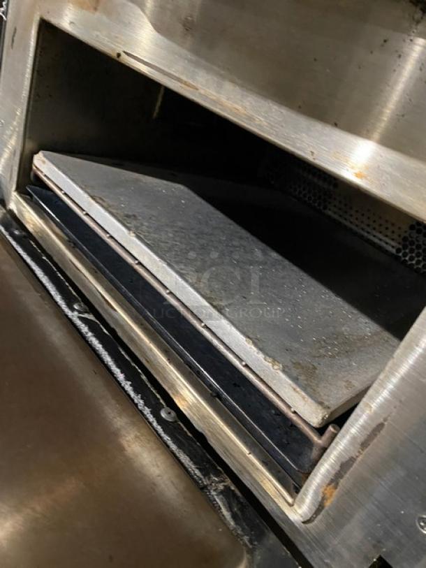 Turbochef Commercial Stainless Steel Electric Powered High Speed Countertop Rapid Cook Oven! With Cook Stone! Model: ENCORE 2 SN: ENC2TD00763! 208-240V 1 Phase! On Single Shelf Equipment Cart With Casters! - Image 6 of 8
