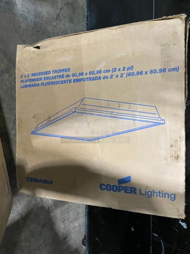 New In The Box! Cooper Lighting Commercial 2'x2' Recessed LED Troffer Light! - Image 2 of 3