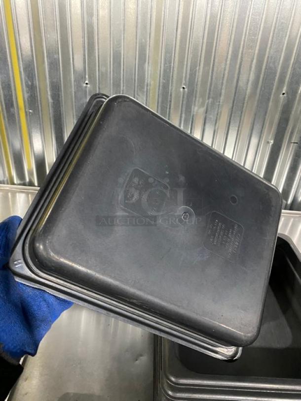 Lot Of Cambro Commercial Black Camwear 1/2 Size Food Pans! Model: En 631-1! All One Money! - Image 3 of 4