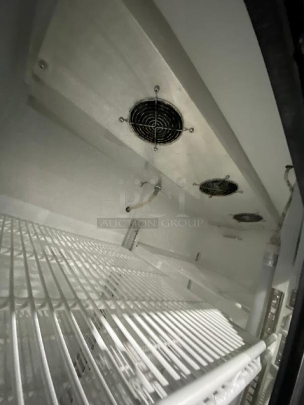 Leader Commercial Stainless Steel Double Glass Sliding Door Reach In Refrigerator Merchandiser! With LED Light! With Poly Coated Wire Rack! Model: ESLS48 S/C SN: NQ03M2502! 115V 1 Phase! - Image 6 of 8