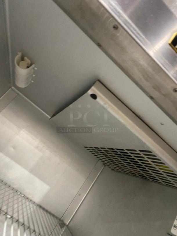 Traulsen Commercial Stainless Steel Solid Single Door Reach In Freezer! With Poly Coated Wire Racks! Model: G12010 SN: T93868D05! 115V 1 Phase! On Casters! - Image 6 of 9