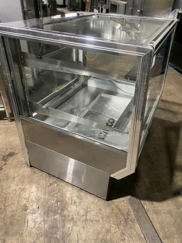 Leader Commercial Stainless Steel Straight Glass Refrigerated Bakery/Meat Deli Display Case! With Rear Sliding Glass Doors! Model: CBK36 D SN: PX08C0926! 115V 1 Phase! - Image 3 of 7