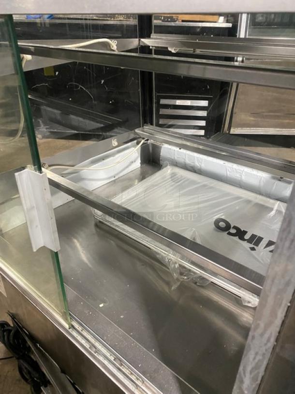 Leader Commercial Stainless Steel Straight Glass Refrigerated Bakery/Meat Deli Display Case! With Rear Sliding Glass Doors! Model: CBK36 D SN: PX08C0926! 115V 1 Phase! - Image 5 of 7