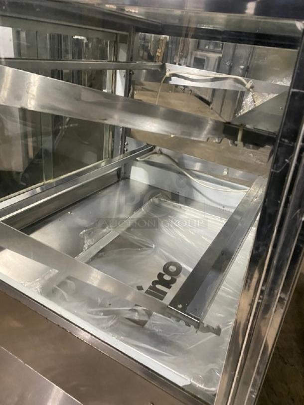 Leader Commercial Stainless Steel Straight Glass Refrigerated Bakery/Meat Deli Display Case! With Rear Sliding Glass Doors! Model: CBK36 D SN: PX08C0926! 115V 1 Phase! - Image 7 of 7