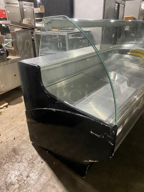 Docriluc Commercial Refrigerated Curved Front Glass Bakery/Meat Deli Display Case! With Rear Sliding Doors! With Stainless Steel Worktop! With Refrigerated Under Storage! 110V! - Image 2 of 9