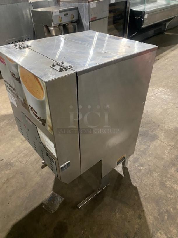 Bunn Dunkin Donuts Style Commercial Stainless Steel Countertop 5-Flavor Hot Chocolate/Cappuccino Hot Beverage Machine! With Hot Water Dispenser! Model: IMIX-5 SN: IMIX845617! 120/208-240V 1 Phase! On Legs! - Image 2 of 8