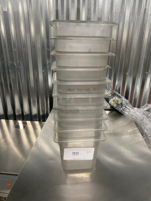 Commercial Clear Polycarbonate Food Pans! 10X Your Bid! - Image 1 of 4