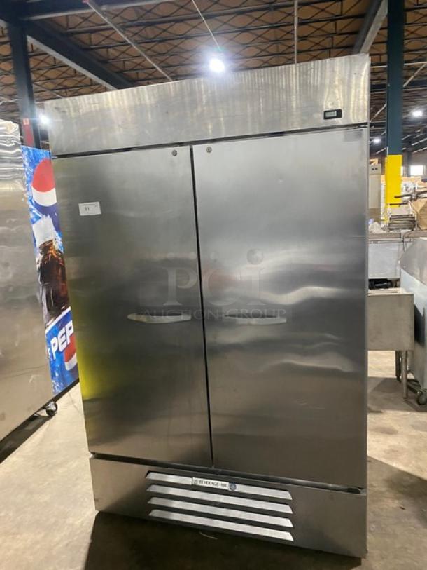 Bevrage-Air Commercial Stainless Steel Solid 2 Door Reach In Refrigerator! - Image 1 of 7