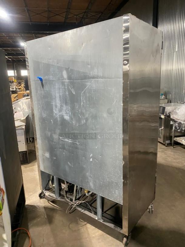 Blue Air Commercial Stainless Steel Solid 2 Door Reach In Freezer! With Poly Coated Wire Racks! Model: BASF2 SN: LTF2-NO4-0001! 115V 1 Phase! On Casters! - Image 4 of 10