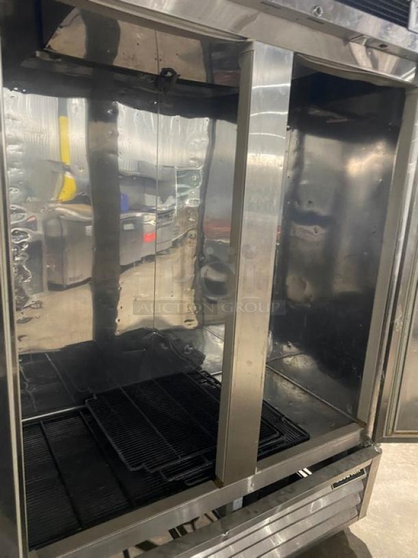 Blue Air Commercial Stainless Steel Solid 2 Door Reach In Freezer! With Poly Coated Wire Racks! Model: BASF2 SN: LTF2-NO4-0001! 115V 1 Phase! On Casters! - Image 5 of 10