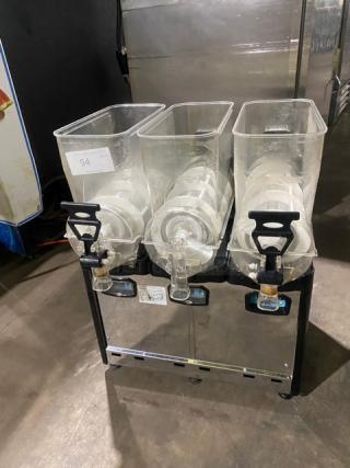 Cofrimell Commercial Stainless Steel Countertop Slush/Smoothie/Frozen Beverage Mahine! With 3 Flavor Hoppers!  On Legs!
