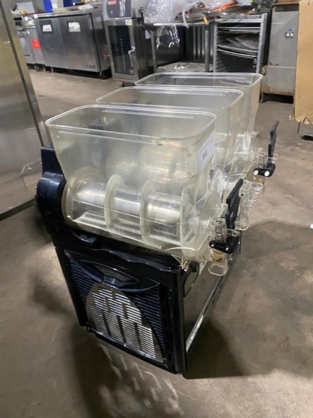 Cofrimell Commercial Stainless Steel Countertop Slush/Smoothie/Frozen Beverage Mahine! With 3 Flavor Hoppers!  On Legs! - Image 3 of 8