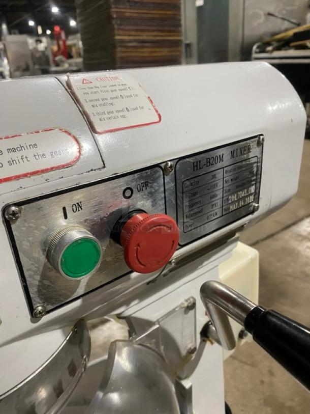 Late Model! 2021! Commercial Countertop 20 Quart Planetary Mixer! With Splash Guard! Model: HL-B20M SN: 21HL7043_010! 110V! - Image 5 of 10