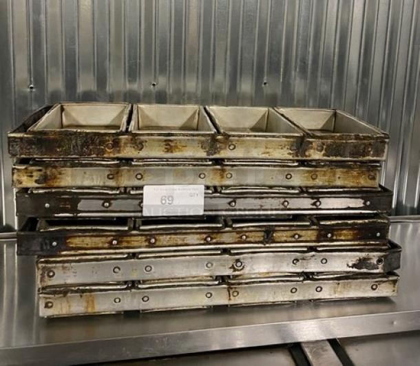 Lot Of Commercial Bread Molding Pans! All One Money! - Image 1 of 4