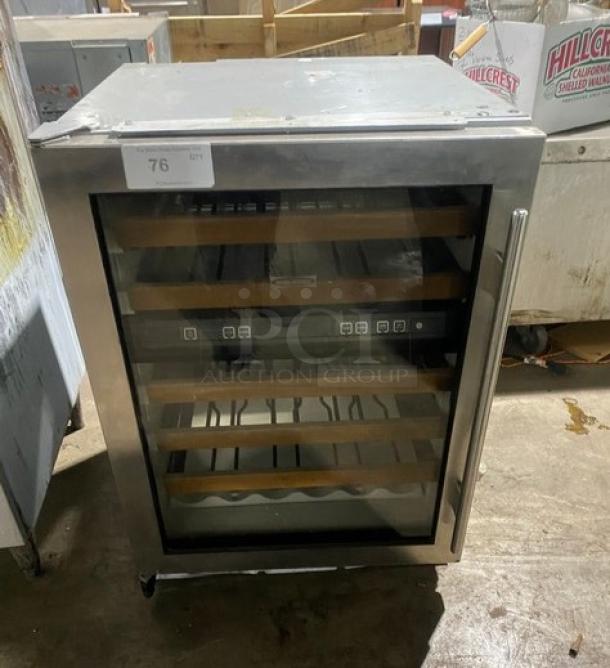 Sub-Zero Commercial Stainless Steel Refrigerated Single Section, Dual Zone Wine Cooler! Model: 424! 115V 1 Phase! - Image 1 of 7