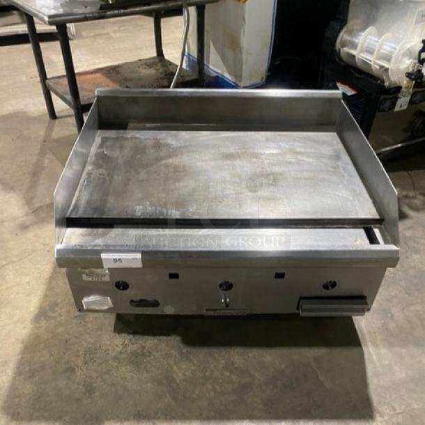 Southbend Commercial Stainless Steel Natural Gas Powered Countertop Flat Griddle! With Back & Side Splash! Model: HDG-36 SN: 19B05007! On Legs! - Image 1 of 8