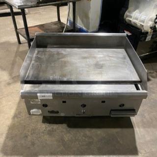 Southbend Commercial Stainless Steel Natural Gas Powered Countertop Flat Griddle! With Back & Side Splash! Model: HDG-36 SN: 19B05007! On Legs!