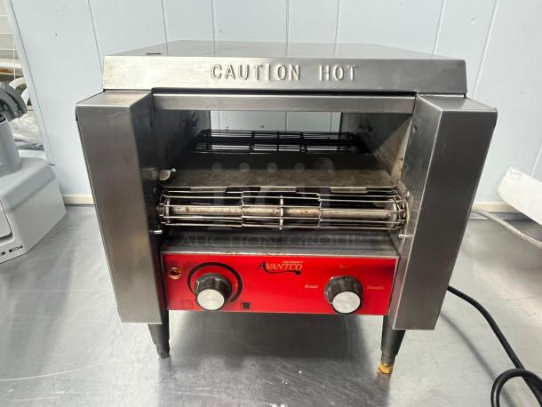Avantco T140 Commercial 10" Wide Conveyor Toaster with 3" Opening - 120V, 1750W - 300 Slices per Hour - Image 1 of 2