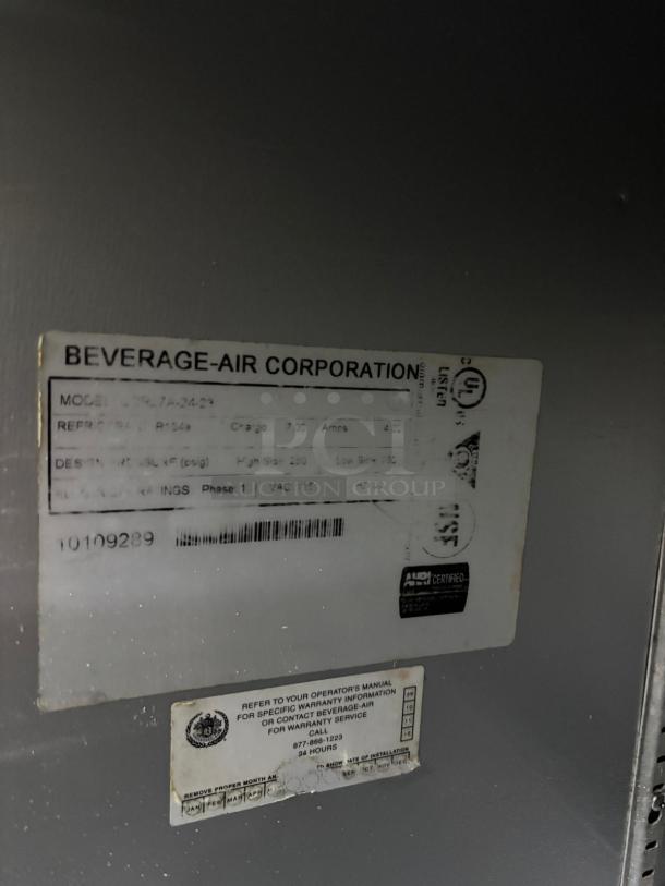 Beverage-Air 27" W Undercounter Refrigerator w/ (1) Sections & (1) Door, 115v - Image 5 of 5