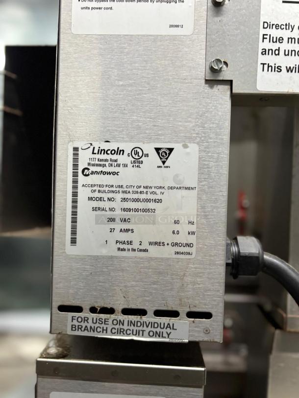 Lincoln Impinger 2501 Double Stack Conveyor Pizza Oven - Image 5 of 9