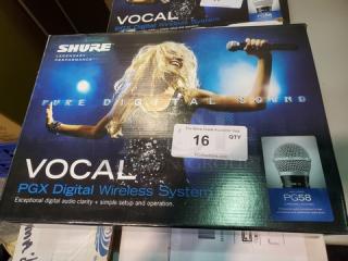 Shure PGXD24/ PG58 Digital Wireless Microphone System. New!