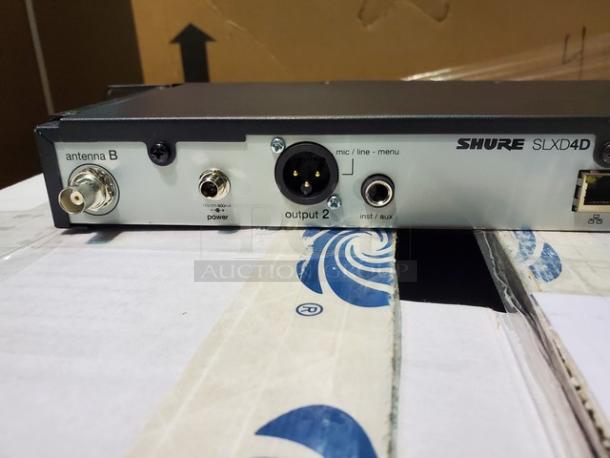 Shure SLXD4D Two-channel Digital Wireless Receiver - H55 Band. Great Condition! - Image 4 of 7