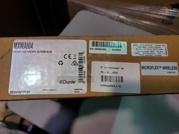 Shure MXWAN14 Audio Network Interface. New! - Image 3 of 4