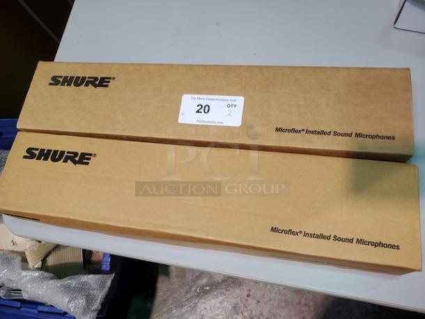 Lot of 2 Shure MX415/C 15" Microflex Cardioid Gooseneck Microphone. New! (2xBid) - Image 2 of 3