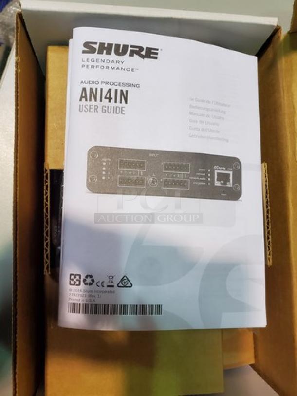 Shure ANI4IN-BLOCK Audio Network Interface. New! - Image 2 of 5