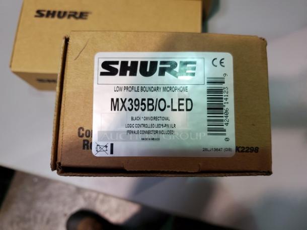 Lot of 2 Shure MX395 B/O-LED Low Profile Boundary Mic. New! (2xBid) - Image 3 of 5