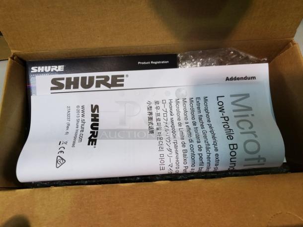 Lot of 2 Shure MX395 B/O-LED Low Profile Boundary Mic. New! (2xBid) - Image 4 of 5