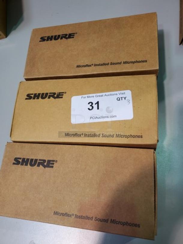 Lot of 3 Shure MX400DP Microflex Desktop Base. New! (3xBid) - Image 1 of 5
