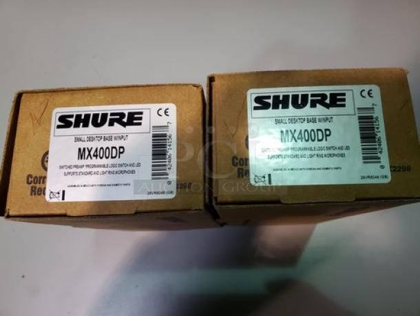 Lot of 2 Shure MX400DP Microflex Desktop Base. New! (2xBid) - Image 2 of 3