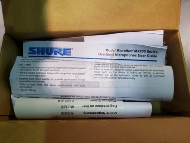 Lot of 3 Shure MX202W/C Microflex Overhead Gooseneck Microphone. New! (3xBid) - Image 4 of 6