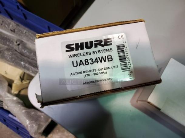 Lot of 2 Shure UA834WB In-Line Antenna Amplifier for Remote Mounting. New! (2xBid) - Image 3 of 5