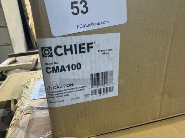 Chief CMA100 8" Ceiling Plate with Adjustable 1.5" NPT Column. New! - Image 3 of 5