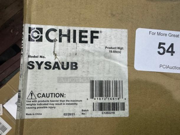 Lot of two Chief SYSAUB Universal ceiling mounts for projectors up to 35 lbs. New! (2xBid) - Image 3 of 4