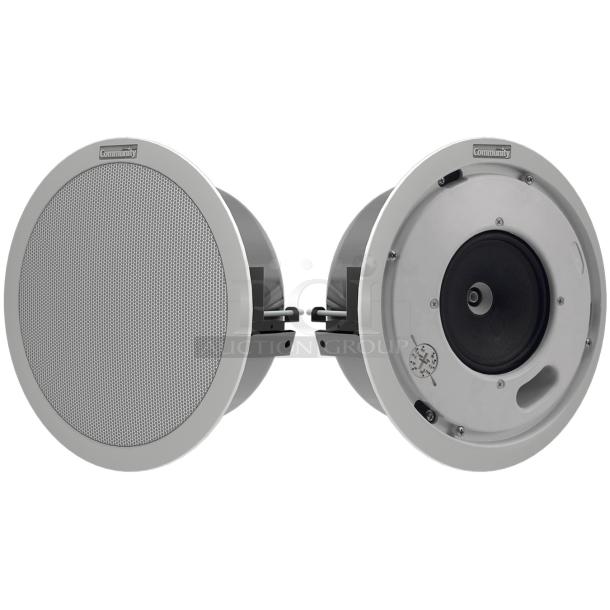 Community D4LP 4.5" Low Profile 2-Way Ceiling Speakers. New! - Image 1 of 6