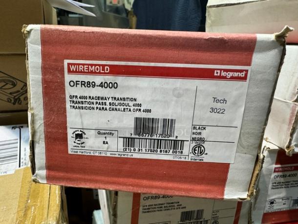 Lot of 4 OFR Series Overfloor Raceway 4000 Raceway Transitions. New! (4xBid) - Image 3 of 4