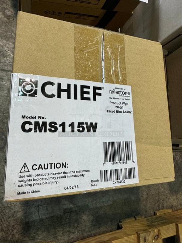 Lot of 5 Chief CMS115W Speed-Connect Ceiling Plates. New! (5xBid) - Image 2 of 4