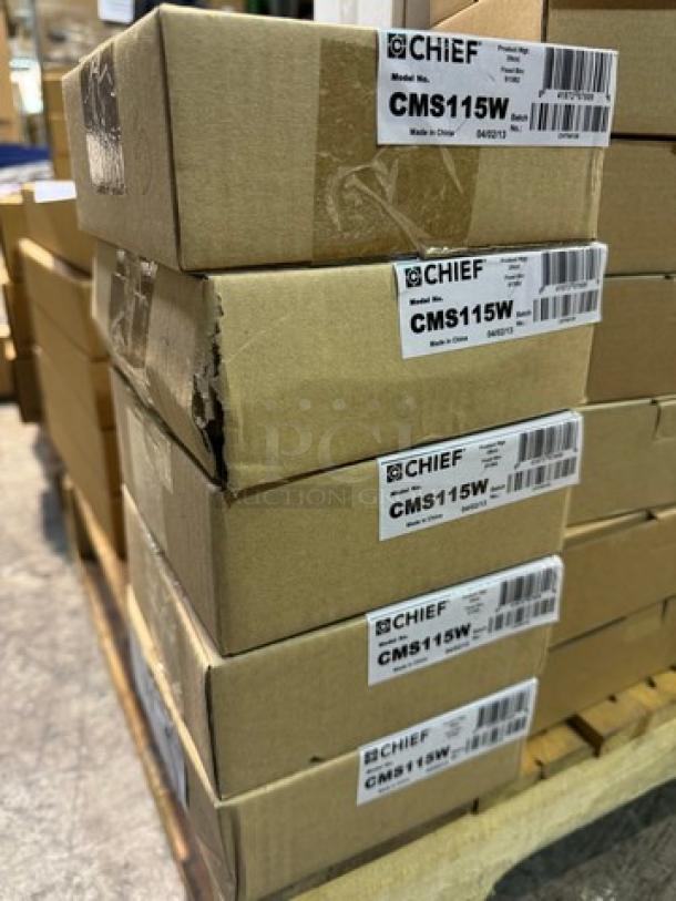 Lot of 5 Chief CMS115W Speed-Connect Ceiling Plates. New! (5xBid) - Image 3 of 4
