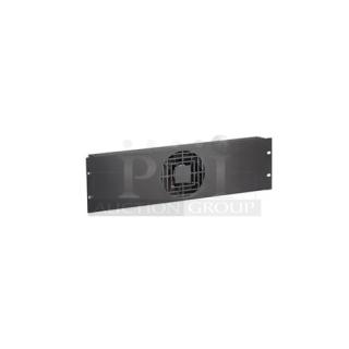 Lot of 2 Chief NAF31QBA 3RU Black Aluminum Single Fan Rack Panels. New! (2xBid)
