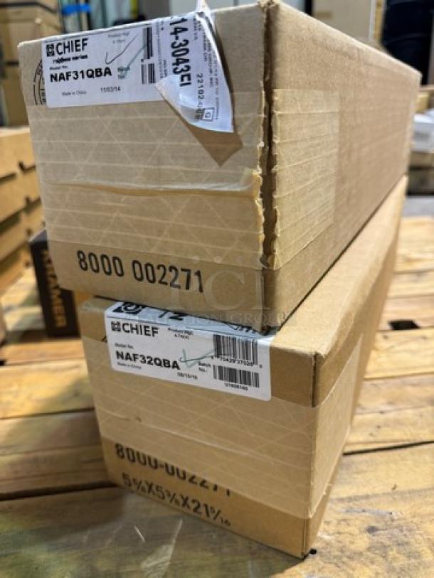 Lot of 2 Chief NAF31QBA 3RU Black Aluminum Single Fan Rack Panels. New! (2xBid) - Image 4 of 4