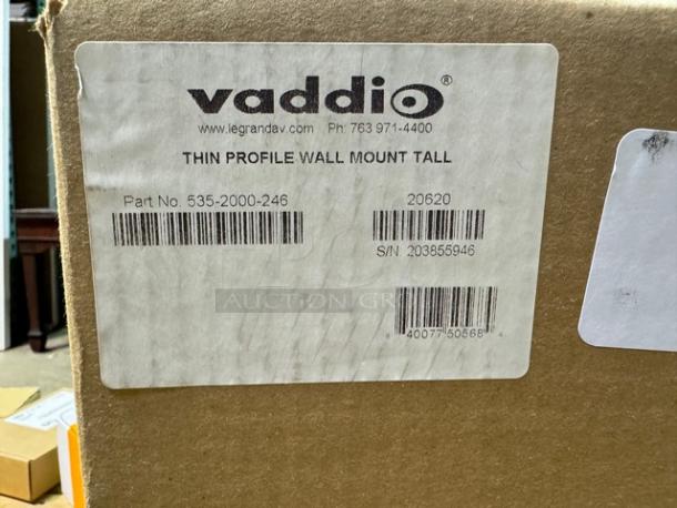 Vaddio Thin Profile Wall Mount Tall. New! - Image 3 of 4