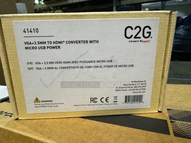 C2G VGA+3.5MM to HDMI Converter w/ Micro USB Power. New! - Image 4 of 4