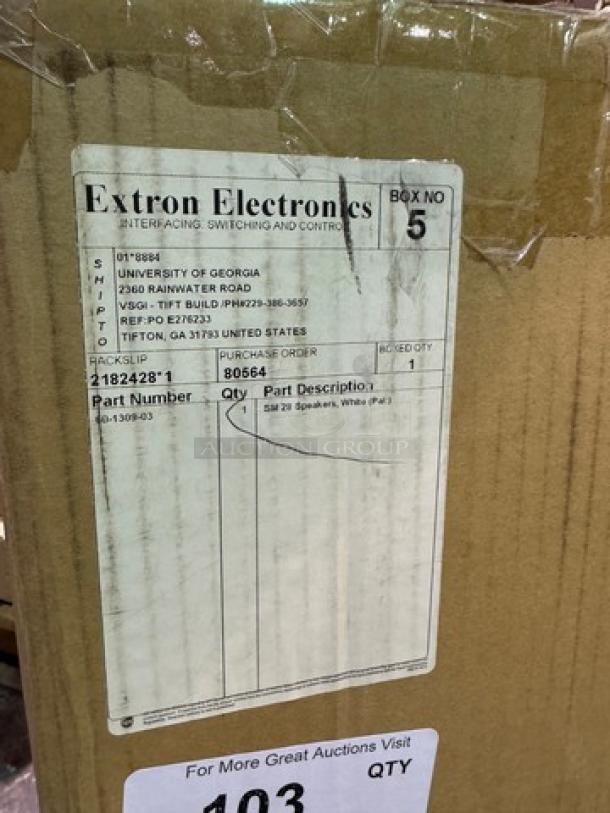 Extron Electronics SM28 Speed Mount Two-Way Surface Mount Speakers with 8" Woofer. New! - Image 3 of 5